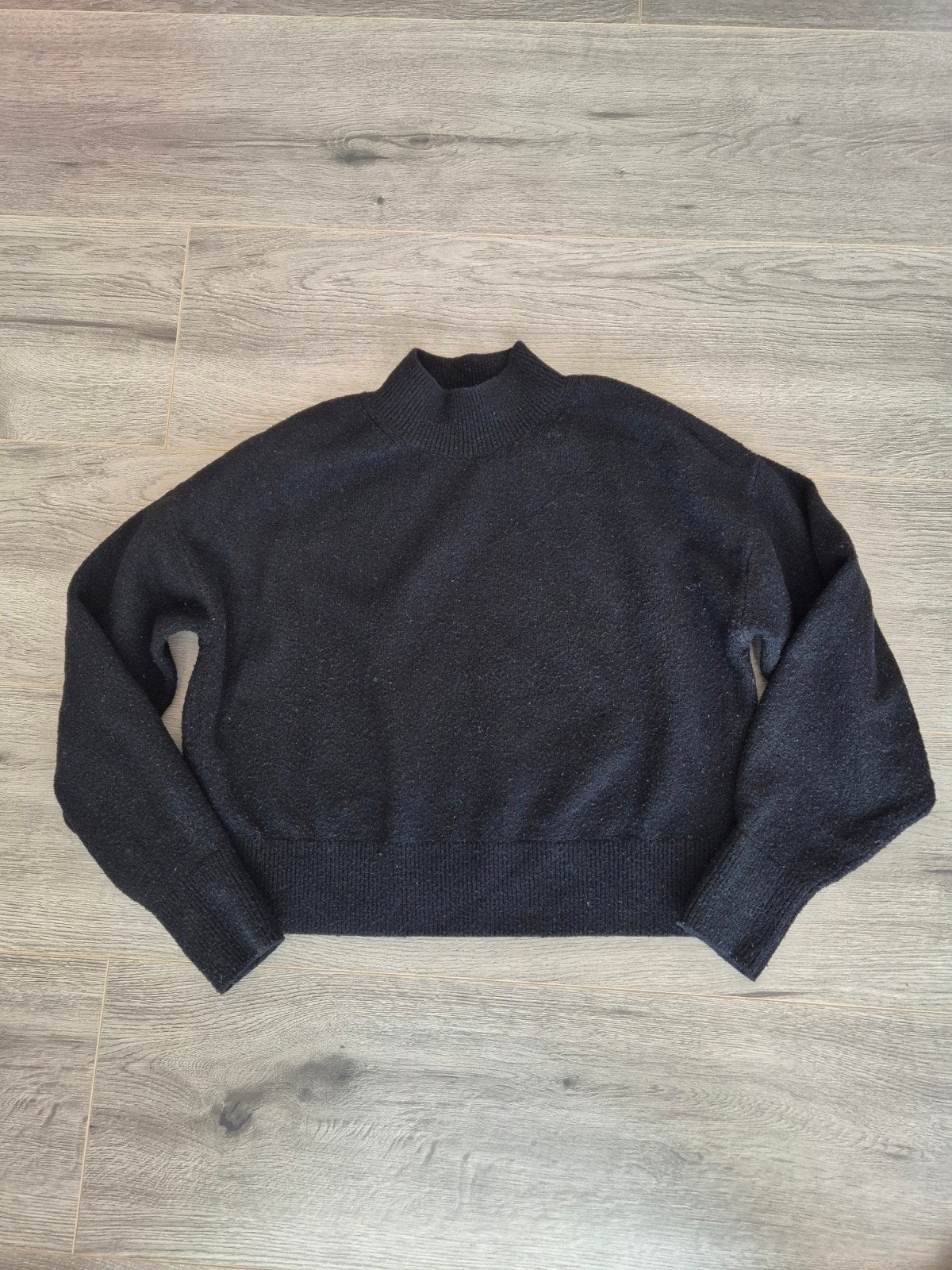 & Other Stories Zwarte Mock Neck Trui met Wol M, Maat 38/40 (M), Zwart, & Other Stories, Ophalen of Verzenden
