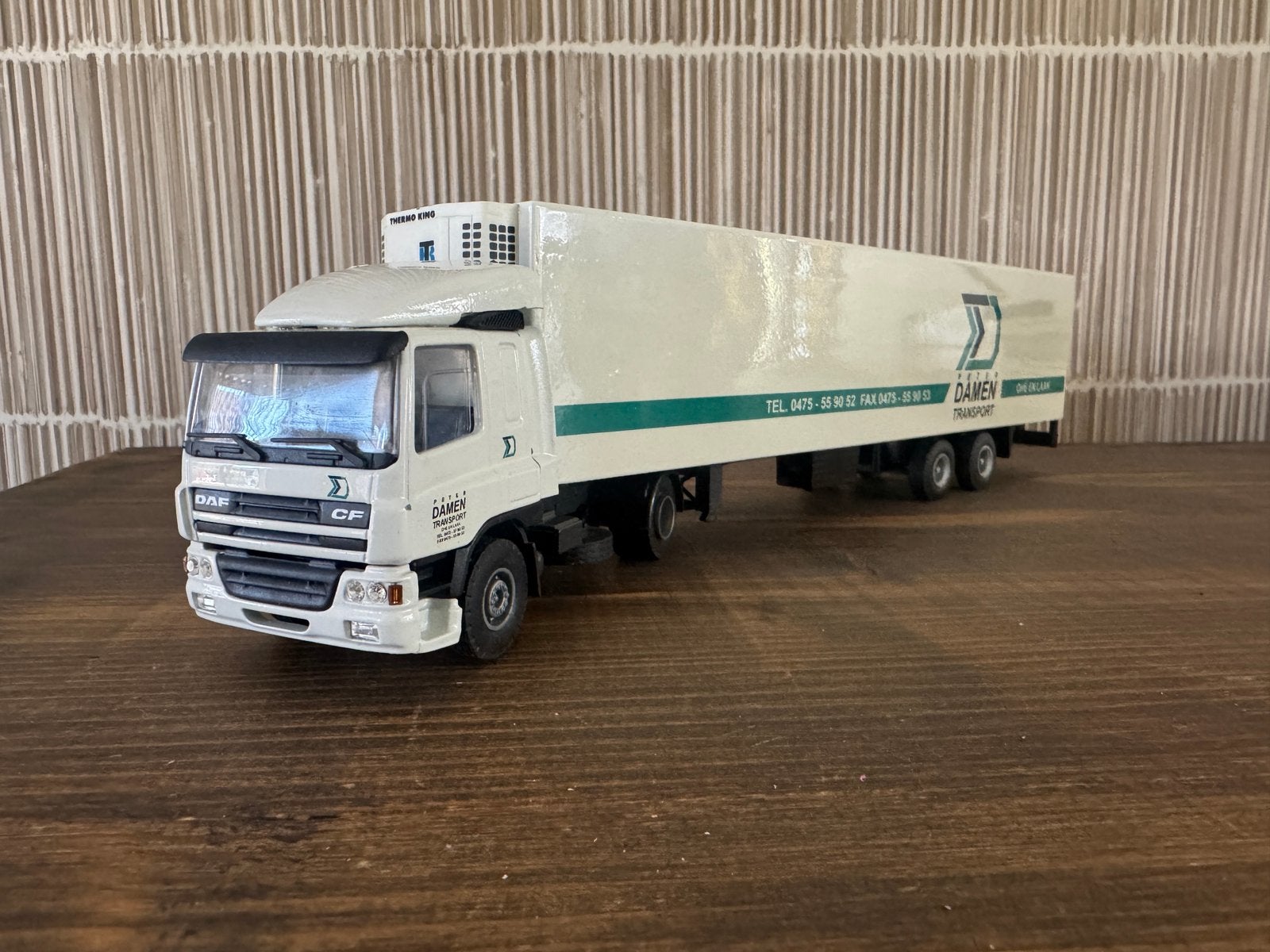 Lion CAR DAF CF Vrachtwagen met oplegger - Made in Holland, Overige merken, 1:32 tot 1:50, Ophalen of Verzenden, Zo goed als nieuw