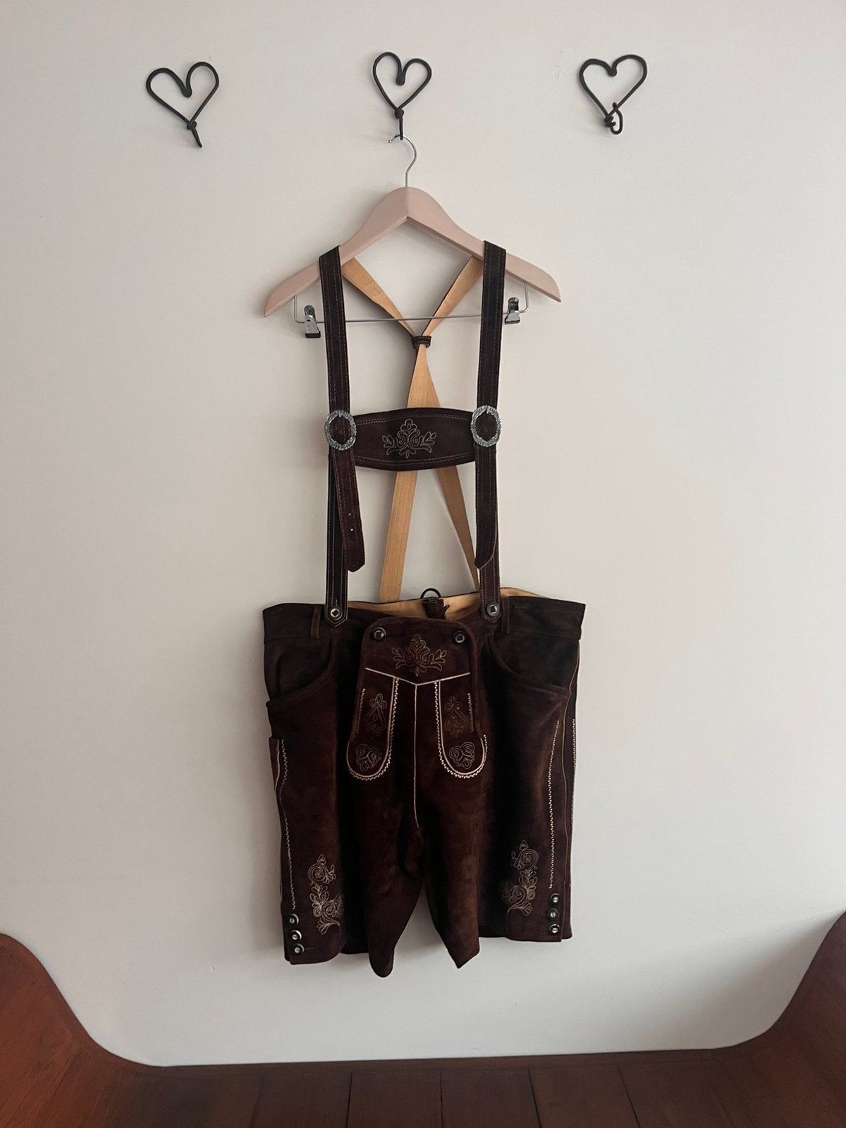 Lederhosen tiroler broek, Maat 56/58 (XL), Ophalen of Verzenden, Kleding, Overige thema's