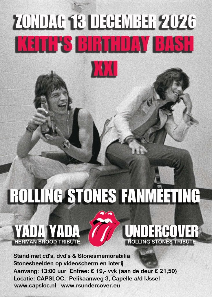 Rolling stones fanmeeting 13 december, Eén persoon, December, Hard Rock of Metal