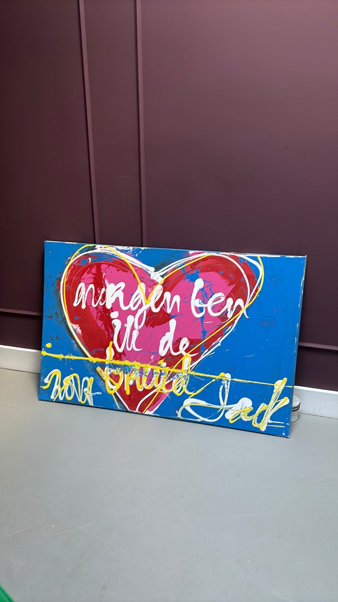 Morgen ben ik de Bruid - Jack’s art 115x75cm, Ophalen