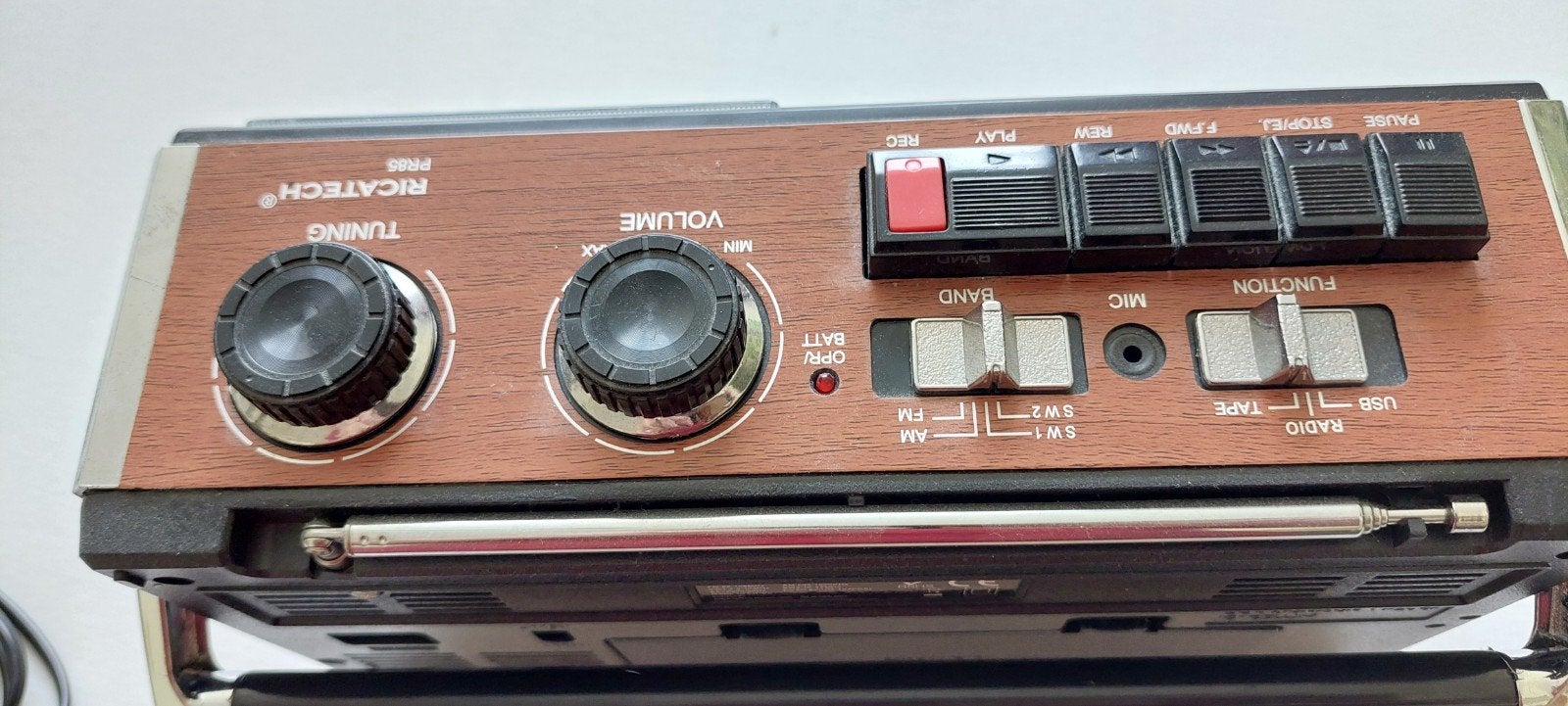 Ricatech PR85 Radio Cassette USB/SD MP3 Speler, Ophalen of Verzenden, Zo goed als nieuw, Radio