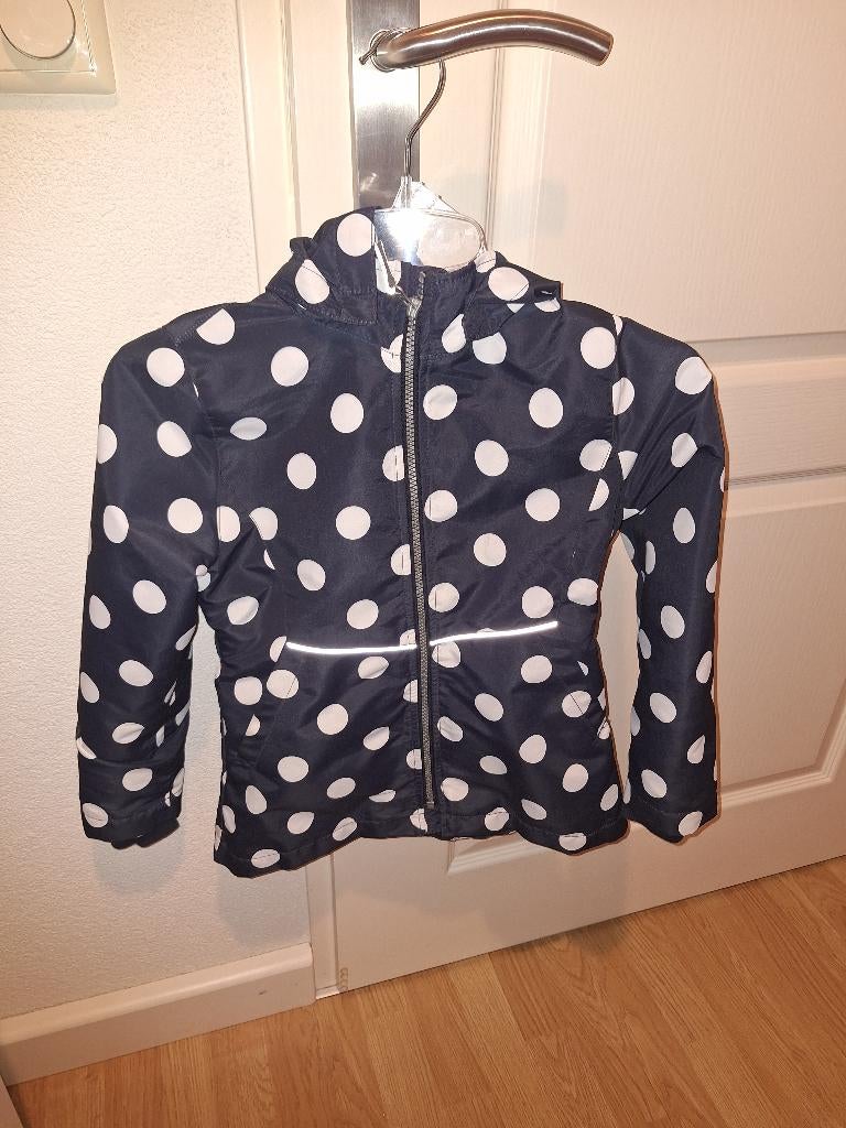Name it zomerjas meisje maat 128 blauw met stippen, Ophalen of Verzenden, Zo goed als nieuw, Meisje, Jas