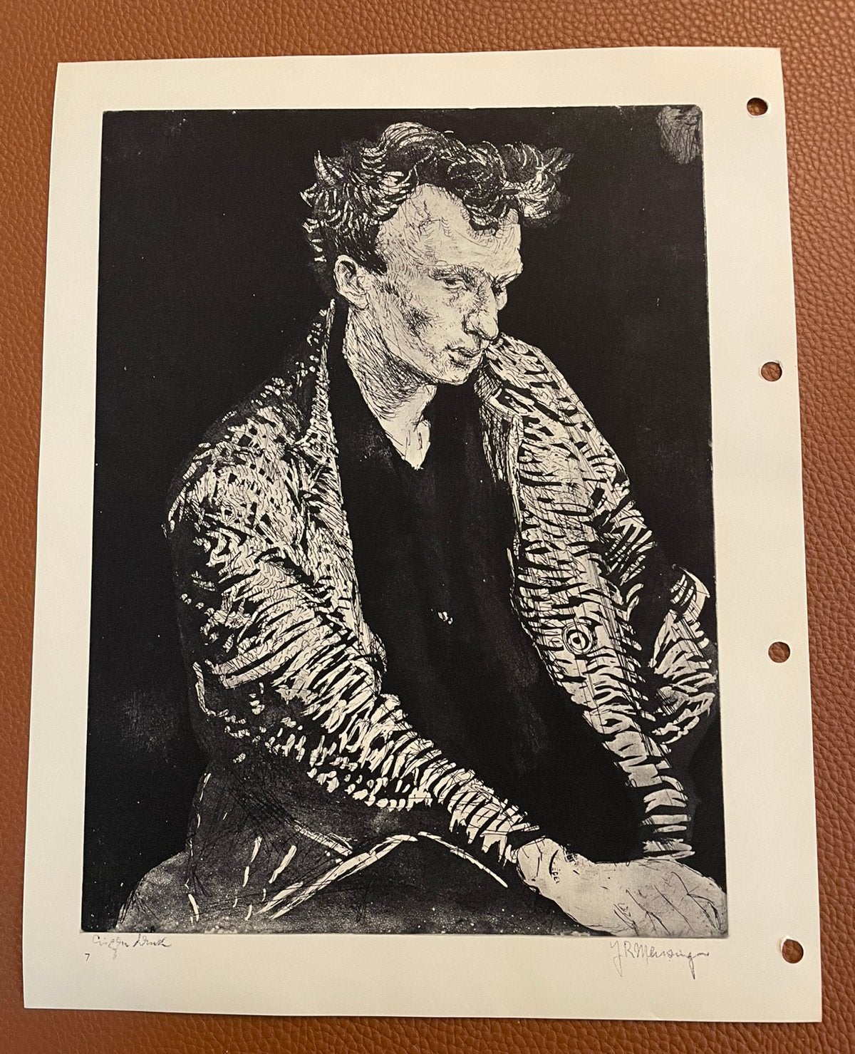 J.R. Mensinga Portret van een man, Ophalen of Verzenden