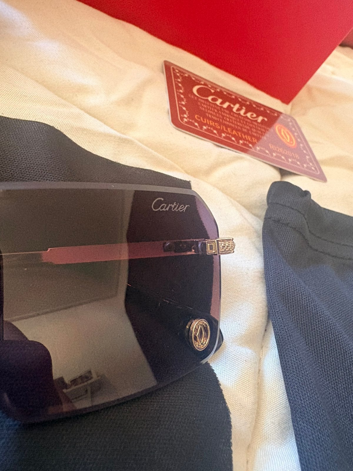 Cartier Zonnebril Roze., Overige merken, Zonnebril, Verzenden, Nieuw
