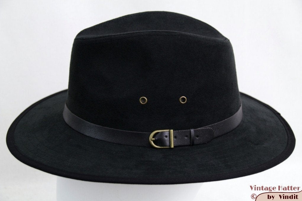 outdoor hoed Hawkins imitatie suede zwart 58 nieuw, Kleding | Dames, Hoed, Hawkins, Nieuw, Ophalen of Verzenden
