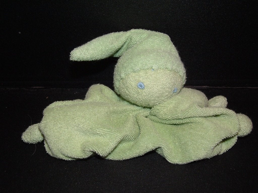 DIFRAX POPJE KNUFFELDOEKJE BADSTOF GROEN MET BLAUWE, Verzenden, Nieuw, Overige typen