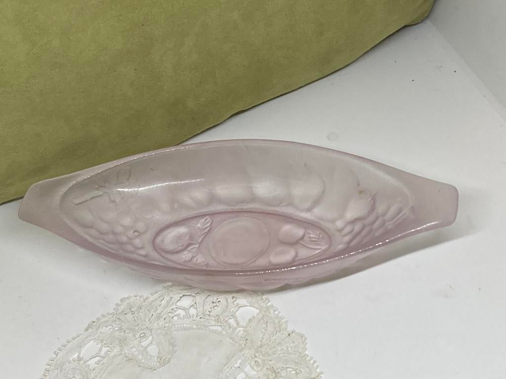 Rose persglas schaaltje (130922), Ophalen of Verzenden, Overige stijlen, Glas, Schaal of Schalen