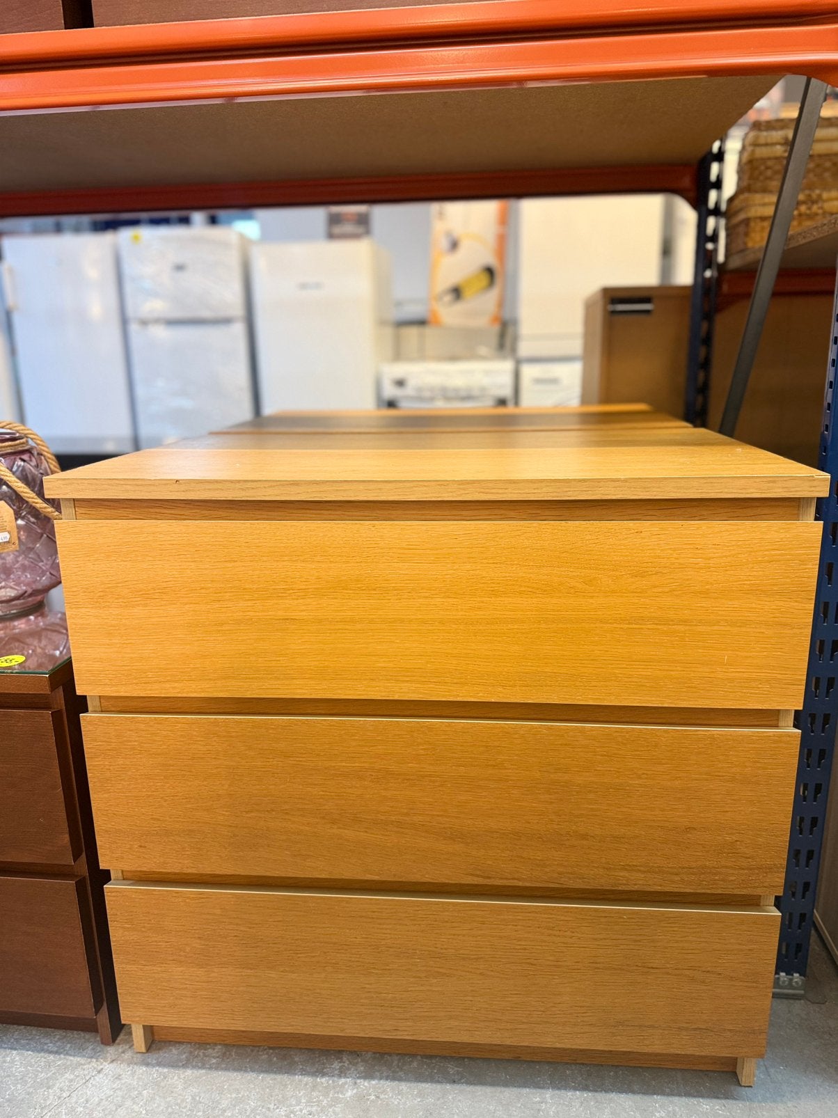 2 IKEA MALM ladekasten, Ophalen, 50 tot 100 cm, Zo goed als nieuw, 3 of 4 laden