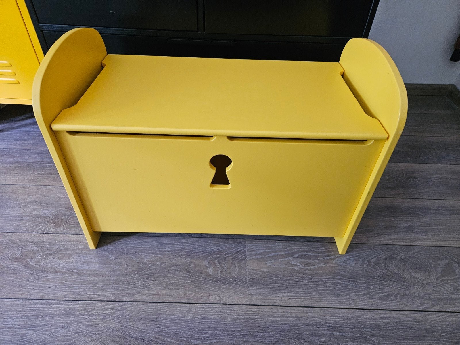 Ikea Trogen opbergbankje geel, Ophalen, 50 – 75, Gebruikt, 50 tot 100 cm