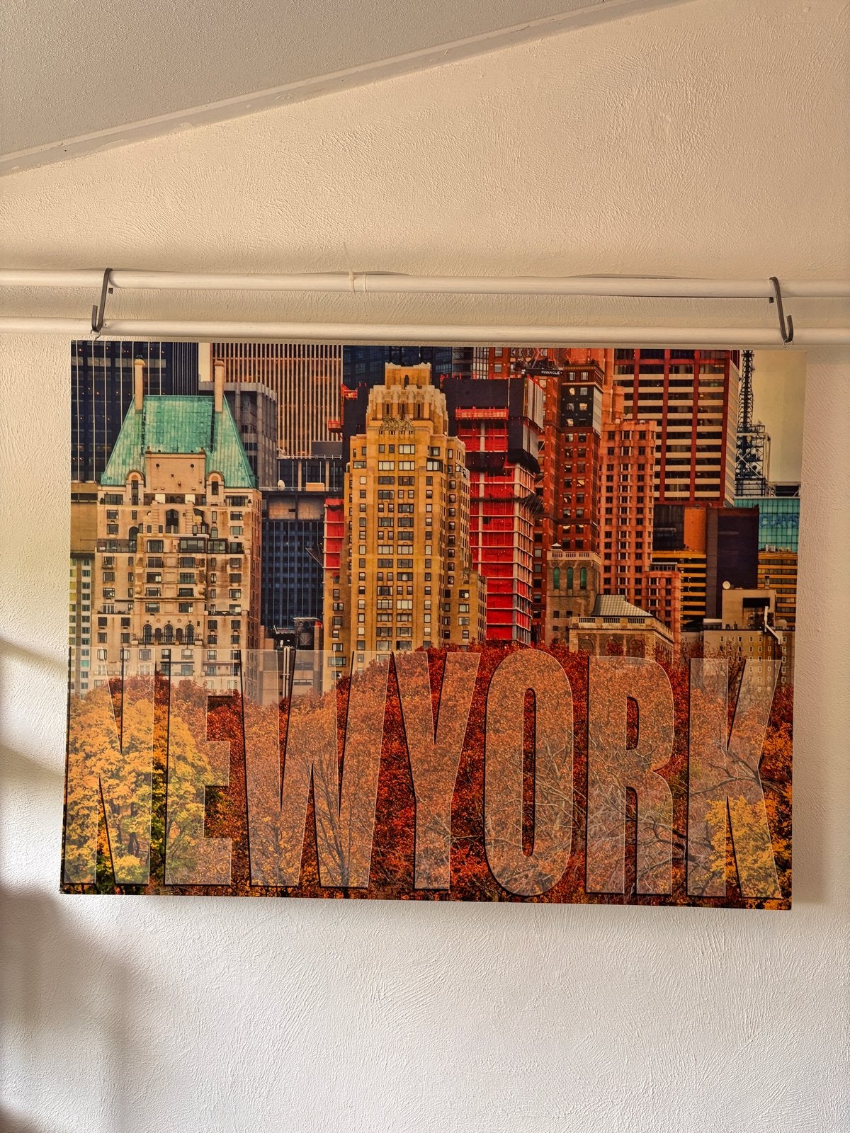 Ikea New York wanddecoratie 118 x 90 cm, Ophalen, Zo goed als nieuw, 100 tot 125 cm, Foto of Poster