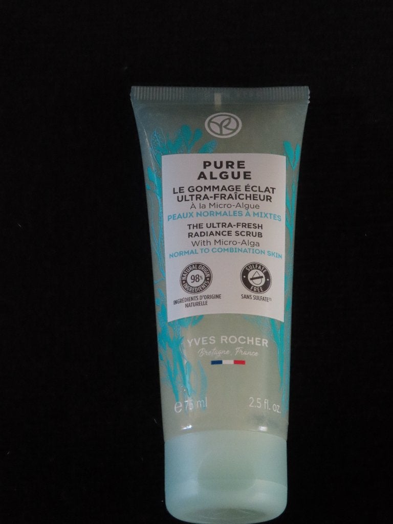 Yves rocher Pure Algue Ultraverfrissende peeling nieuw, Ophalen of Verzenden, Nieuw, Gehele gezicht, Reiniging
