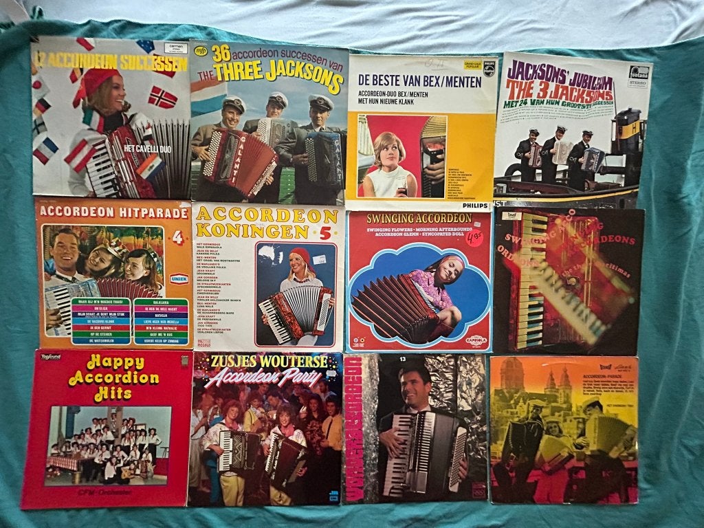 95 LP's Accordeon (ook per stuk te koop), Ophalen of Verzenden, Gebruikt, Overige formaten, Overige merken