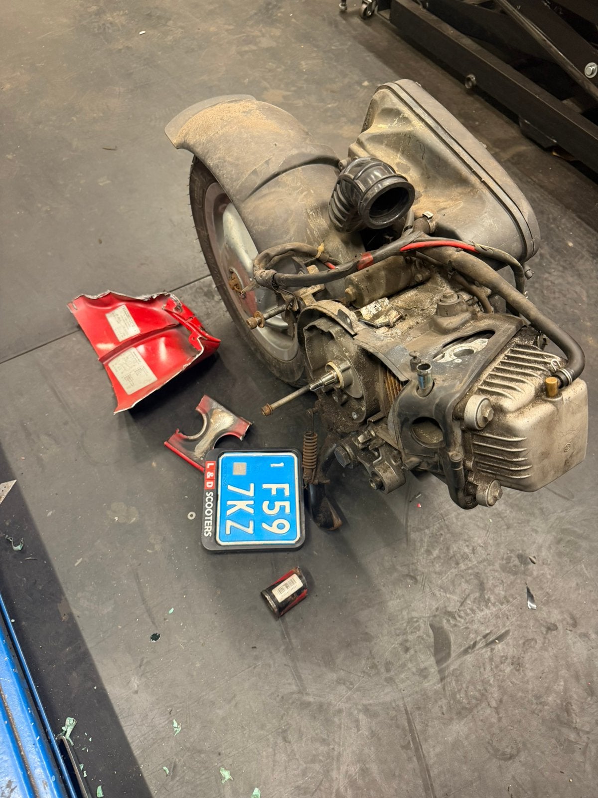 Vespa S/LX blok + geldig 123, Ophalen, Gebruikt, Blok, Vespa