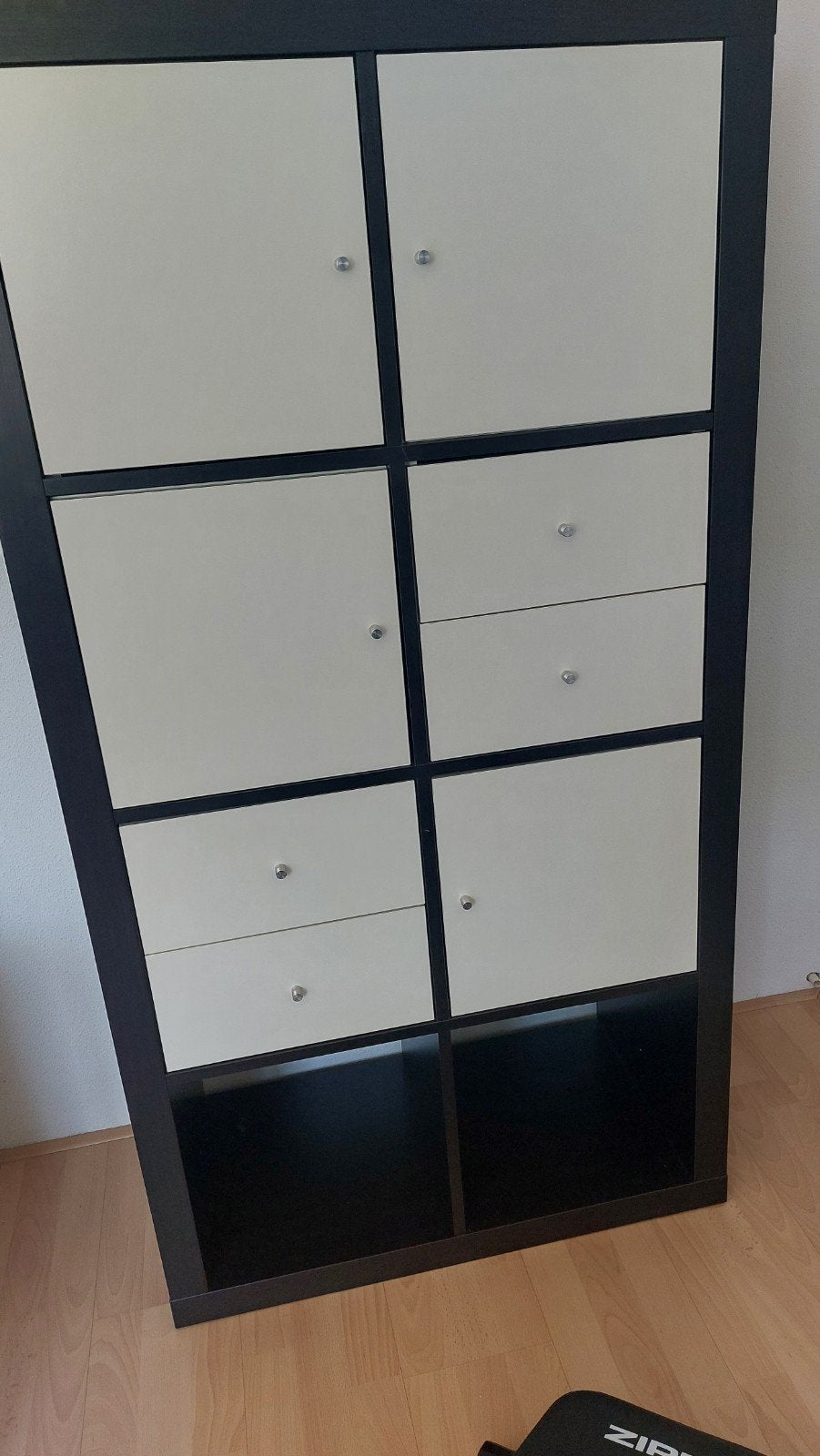 2 Kallax kasten donkerbruin zwart 8 vaks en 5 vaks, Ophalen, 25 tot 50 cm, Minder dan 100 cm