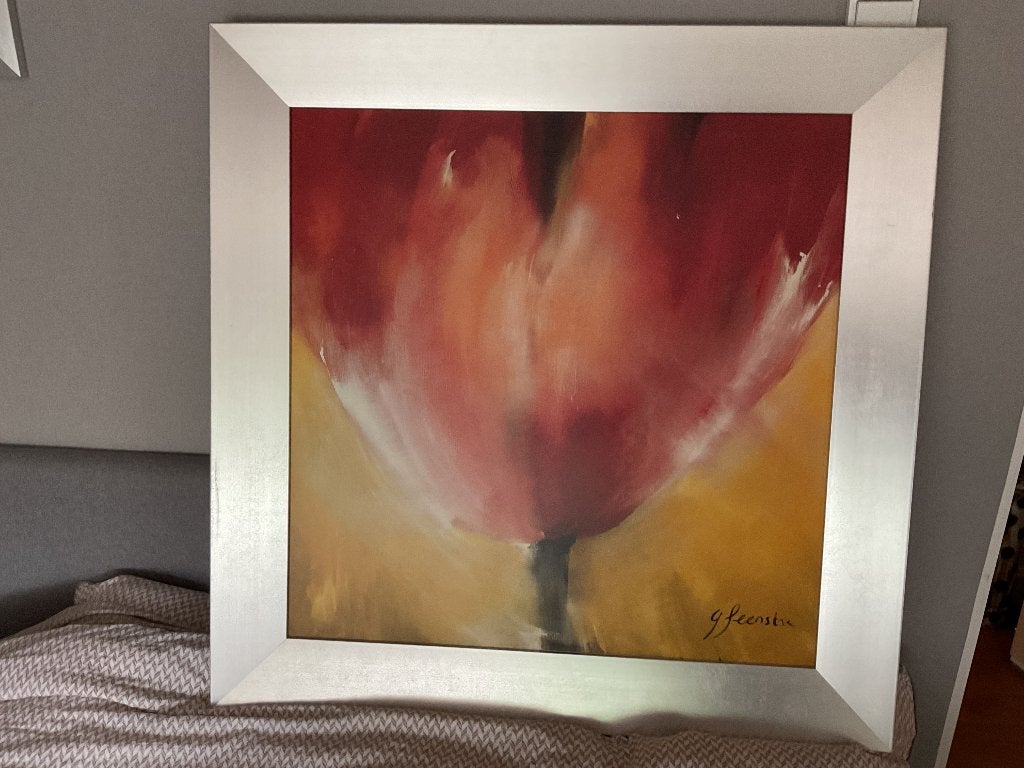 Schilderij De Tulp, Ophalen, Gebruikt, Schilderij, 75 tot 100 cm