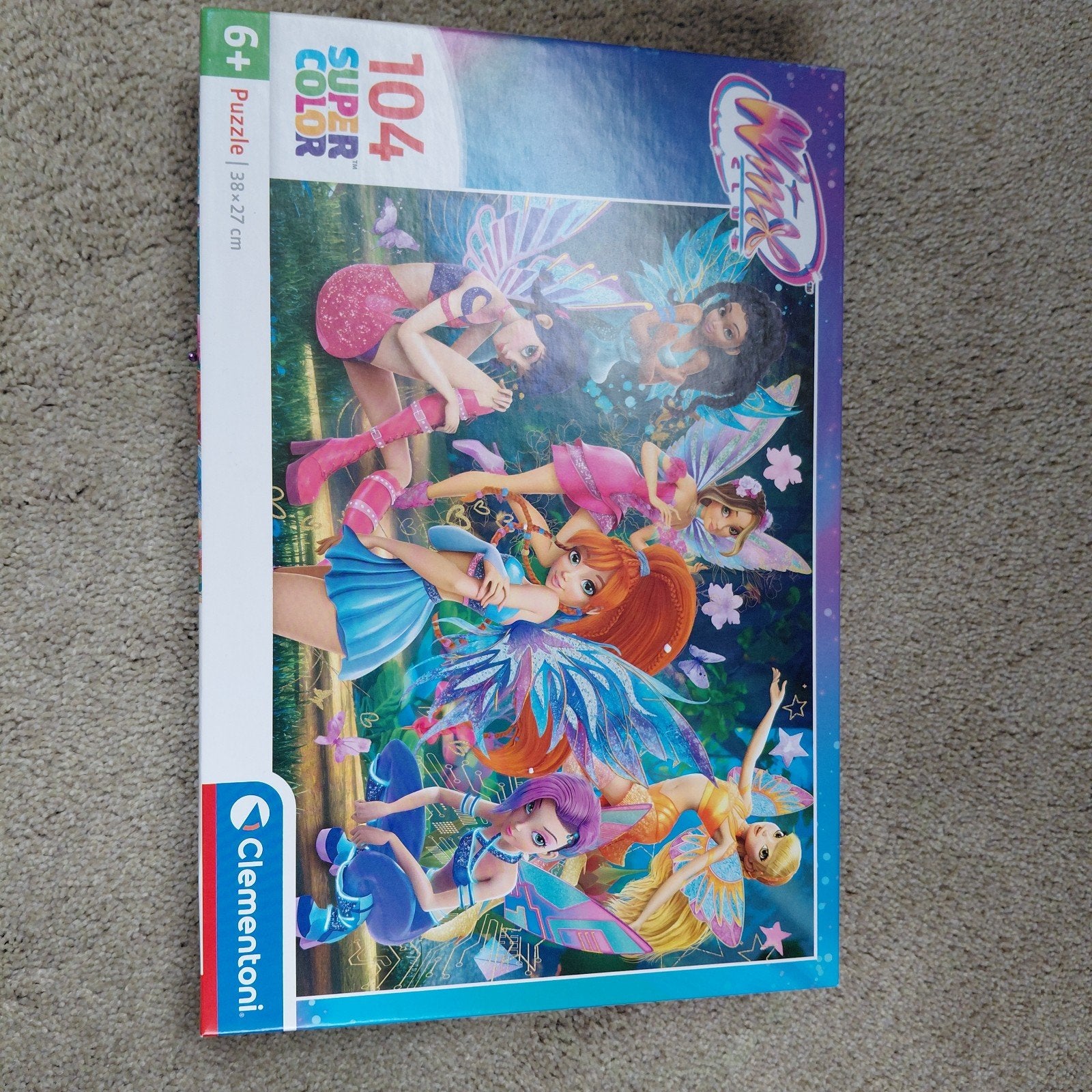Winx Club Legpuzzel 104 stukjes - Clementoni Super Color, Ophalen, Minder dan 500 stukjes, Zo goed als nieuw, Legpuzzel