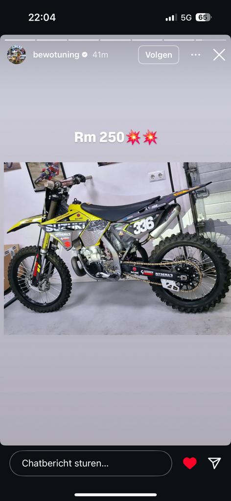 Suzuki rm 250 compleet gereviseerde motor!, Fietsen en Brommers, Brommers | Crossbrommers, Ophalen, Gebruikt, 250 cc, Suzuki