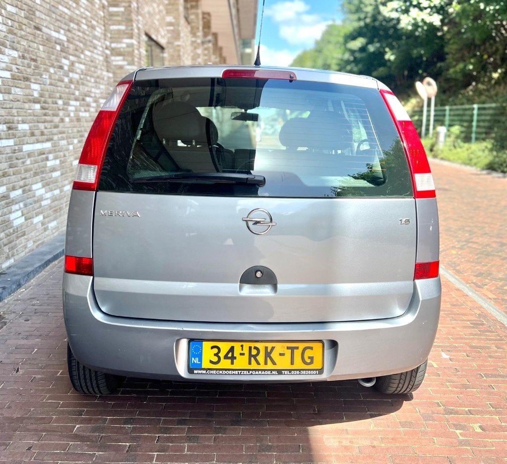Opel Meriva 1.6 Easytronic 2005 Grijs | BT/Automaat/NWE APK, Euro 5, Stof, 4 cilinders, Blauw