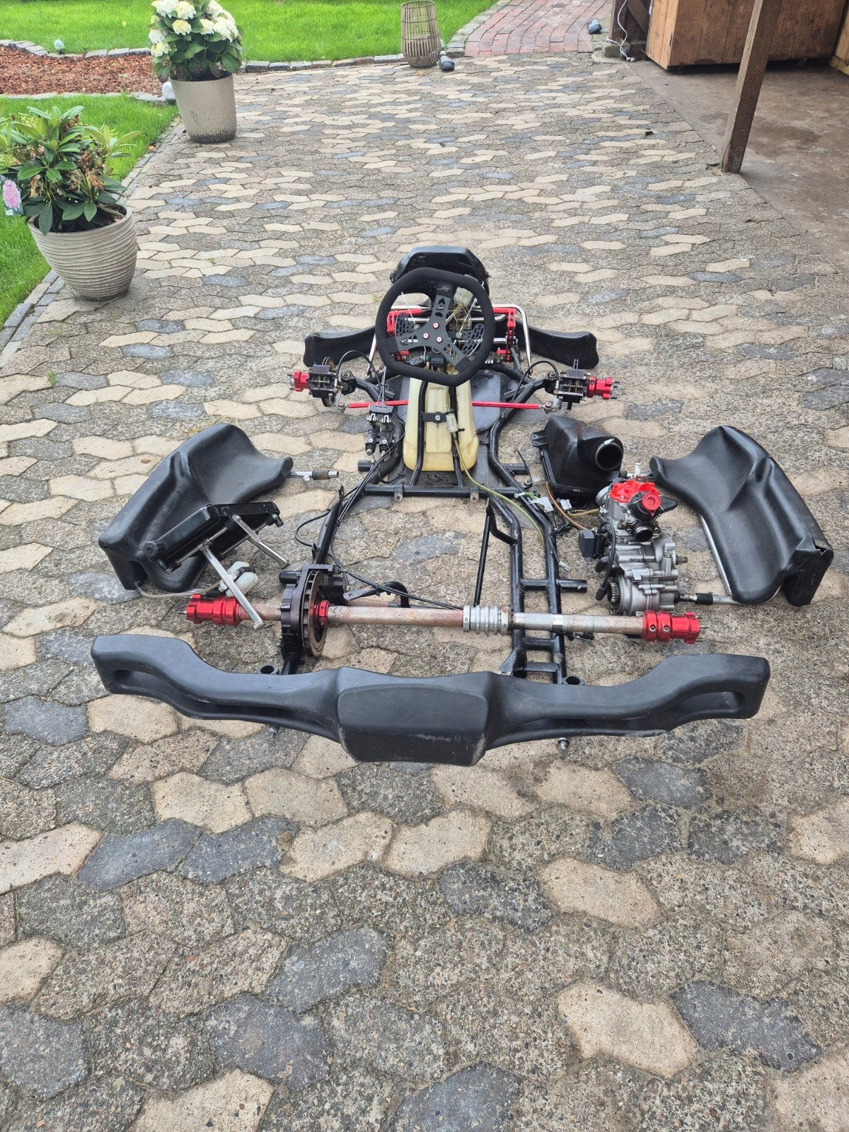 Rotax dd2 kart met motor en onderdelen, Ophalen of Verzenden, Gebruikt, Kart