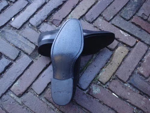 FLORIS VAN BOMMEL ZWARTE SCHOENEN 41GRATIS VERZENDING POST, Kleding | Heren, Verzenden, Zwart, Floris van Bommel, Zo goed als nieuw