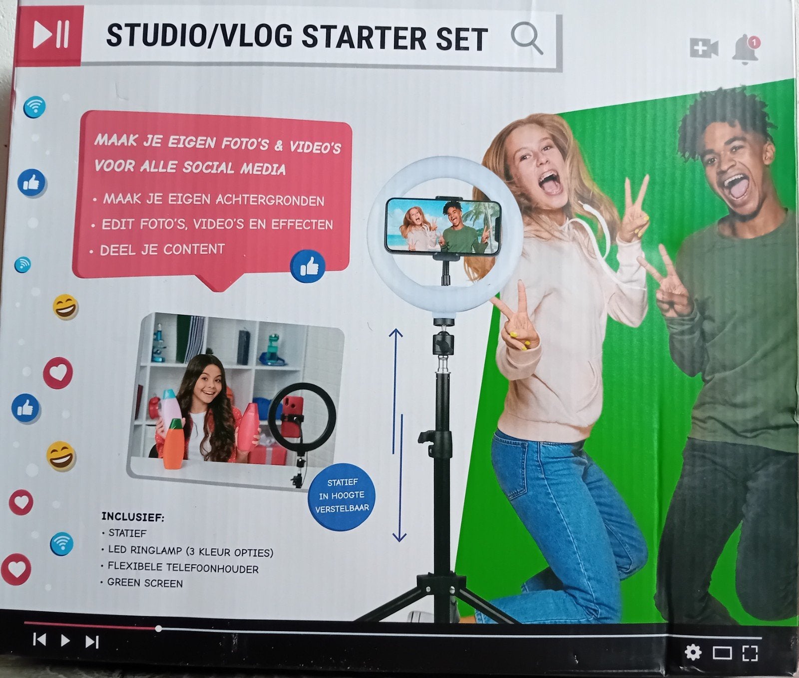 Studio/Vlog Starter Set. Nieuw in verpakking!, Ophalen, Nieuw