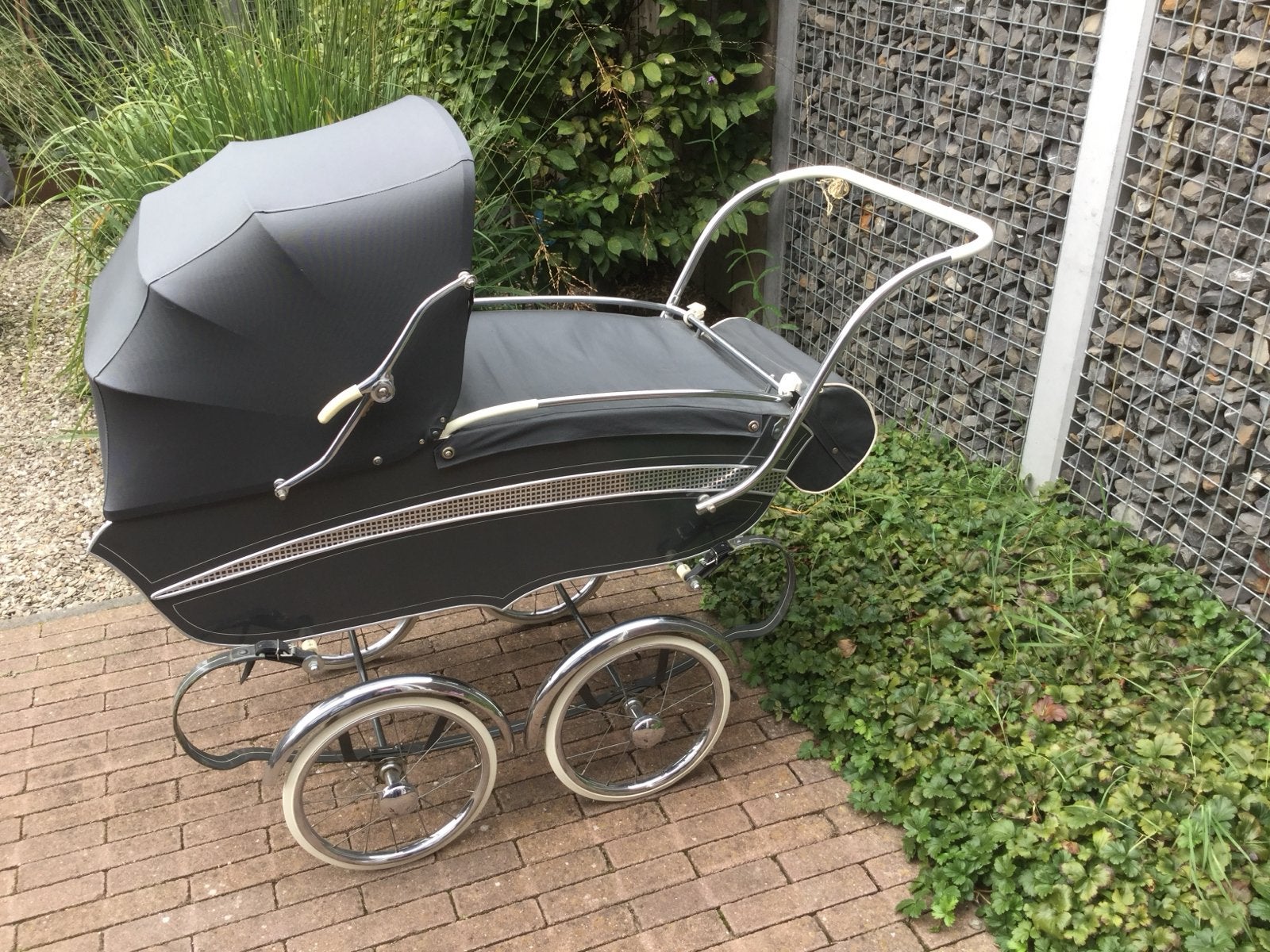 Vintage Kinderwagen J.P. van Delft, grijs, zonder matrasje, Kinderen en Baby's, Kinderwagens en Combinaties, Ophalen of Verzenden