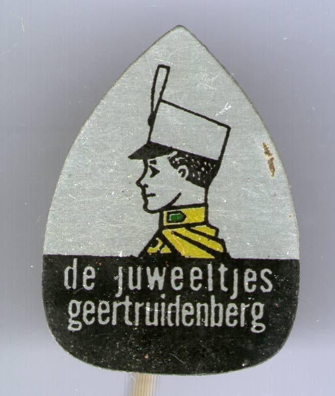 De Juweeltjes Geertruidenberg blik muziek speldje ( L_191 ), Verzenden, Zo goed als nieuw, Merk, Speldje of Pin