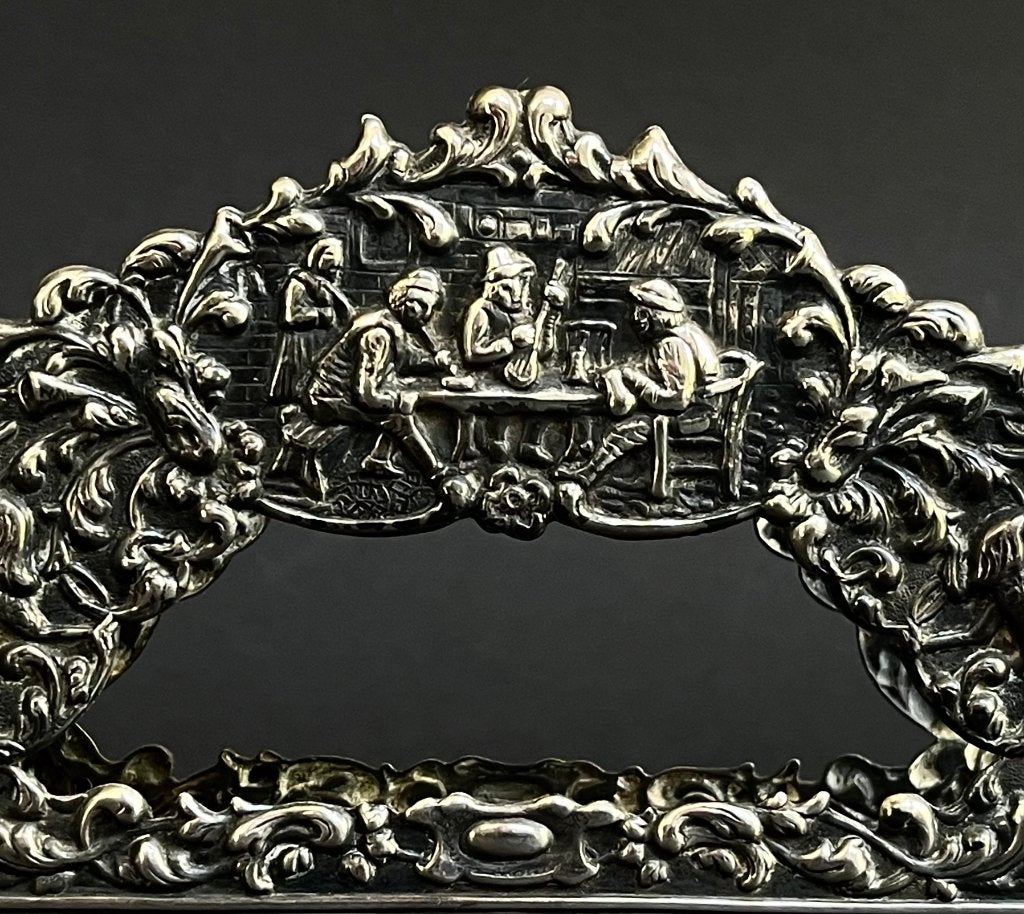 Antiek Verzilverd Servethouder H. Hooijkaas HH90 Topstaat, Antiek en Kunst, Ophalen of Verzenden