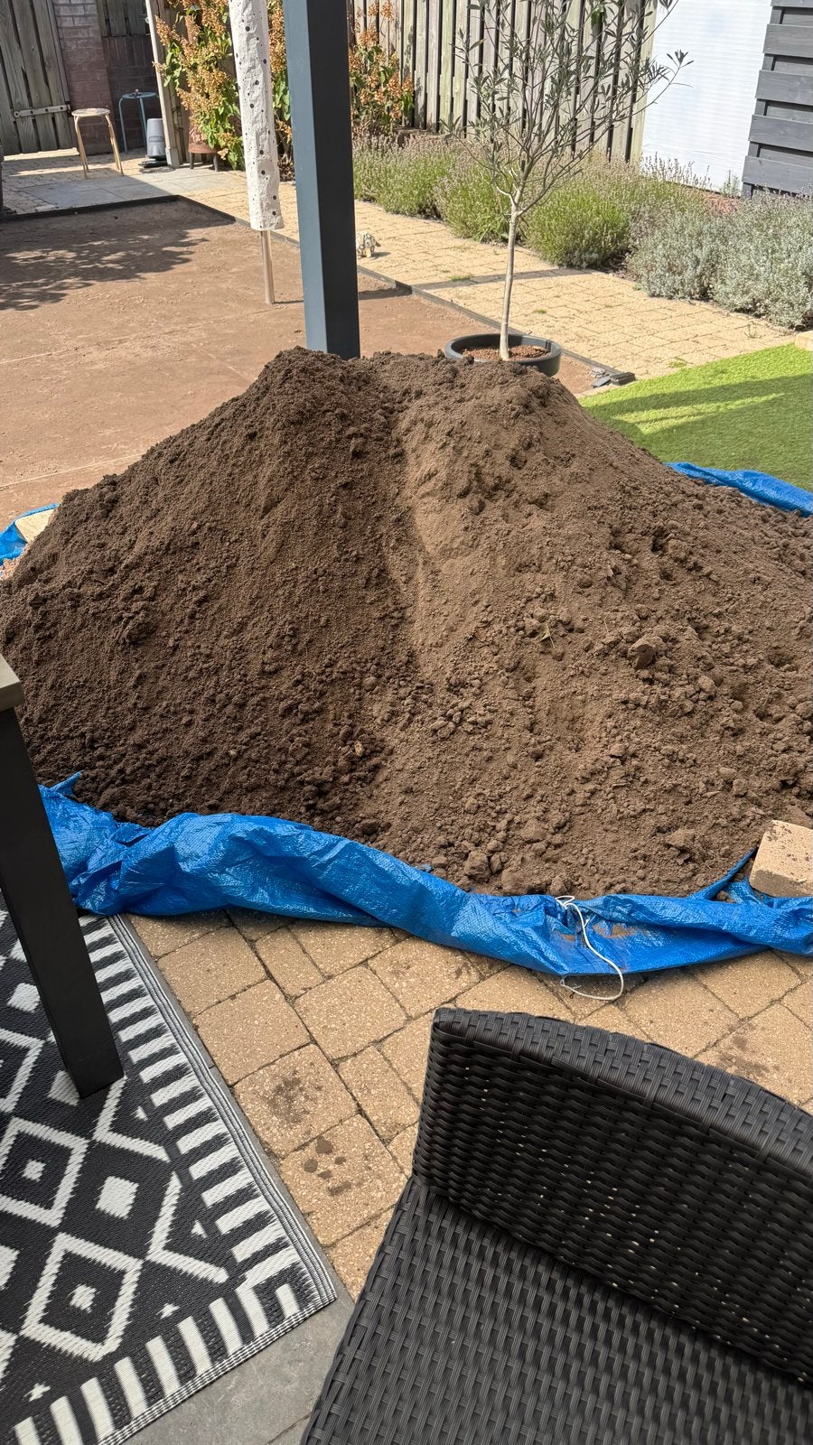 Gratis af te halen zwarte grond, Ophalen, Gebruikt, Ophoogzand