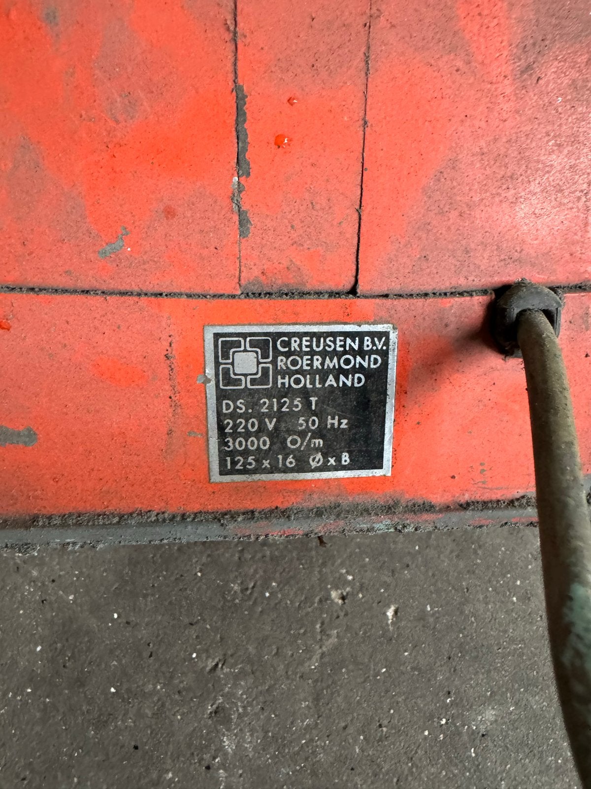 Creusen slijpmotor DS. 2125 T - Robuuste Werkbankslijpmachin, Ophalen, Gebruikt, Minder dan 700 watt, Werkbankslijpmachine