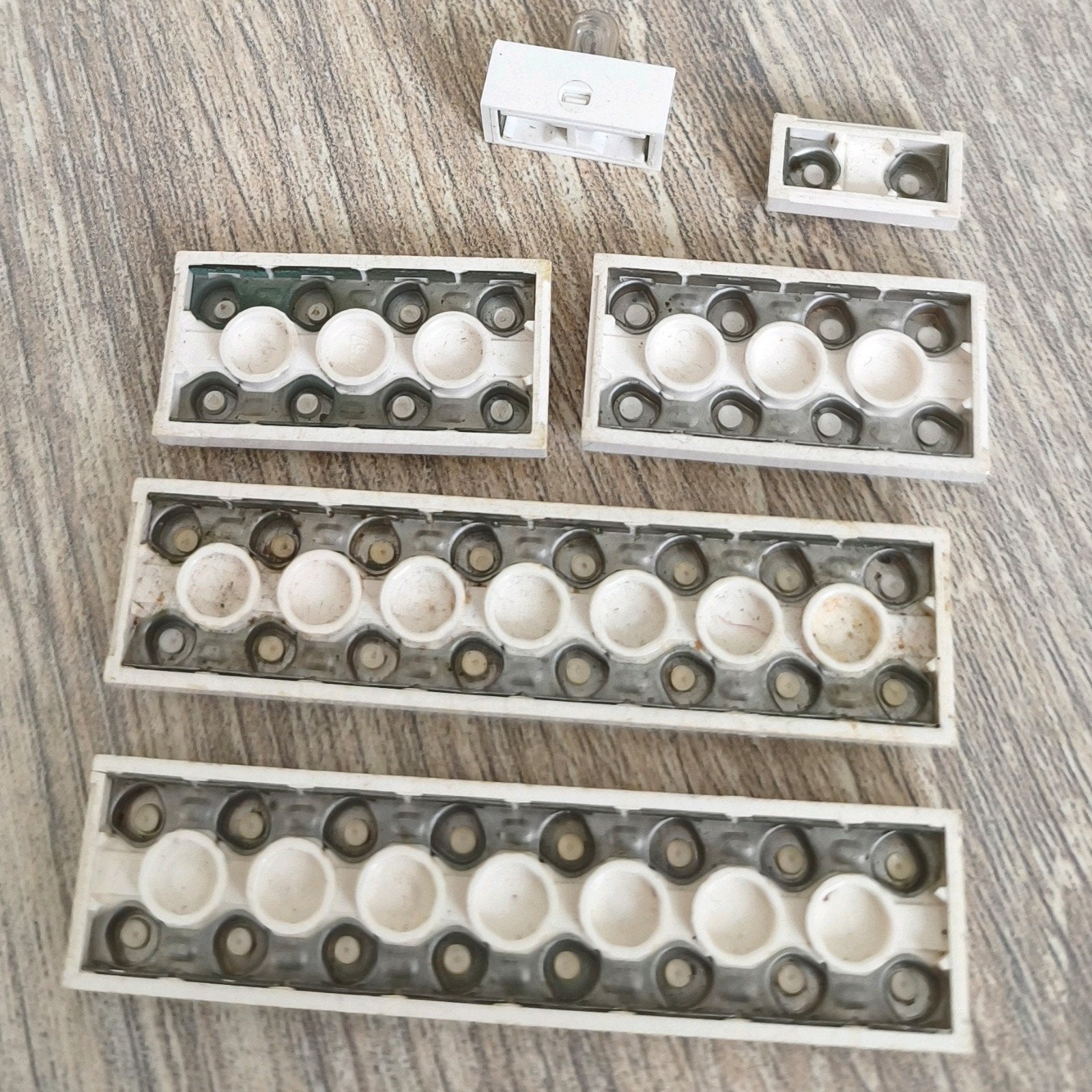 LEGO 9V elektrische contactplaten + lampje vintage, Gebruikt, Overige thema's, Lego, Overige typen