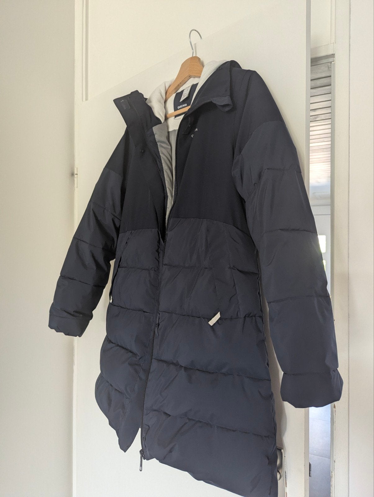 Quechua warme gewatteerde winterjas NH500 (maat 160-166), Ophalen, Zo goed als nieuw, Maat 34 (XS) of kleiner, Blauw