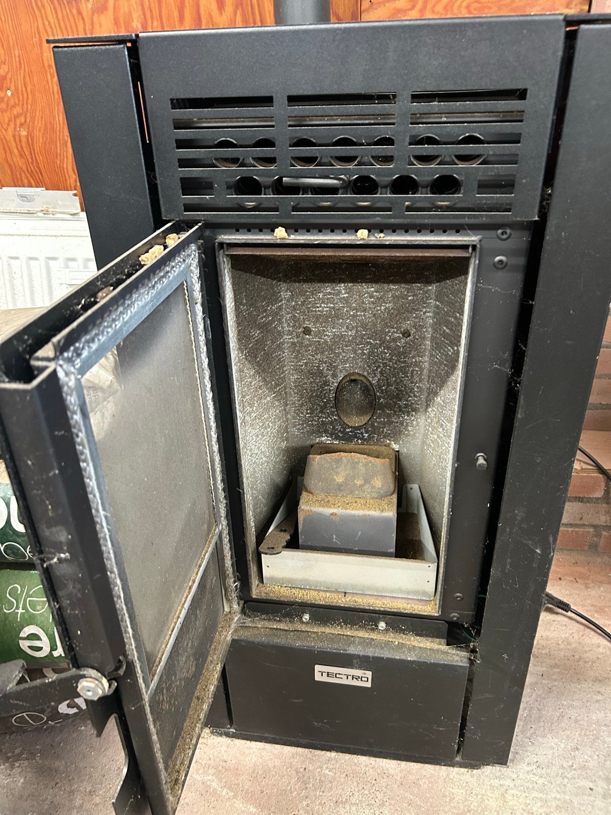 Tectro TBH 570-3 Pelletkachel - Zo goed als nieuw, Ophalen of Verzenden, Zo goed als nieuw, Pelletkachel, Vrijstaand