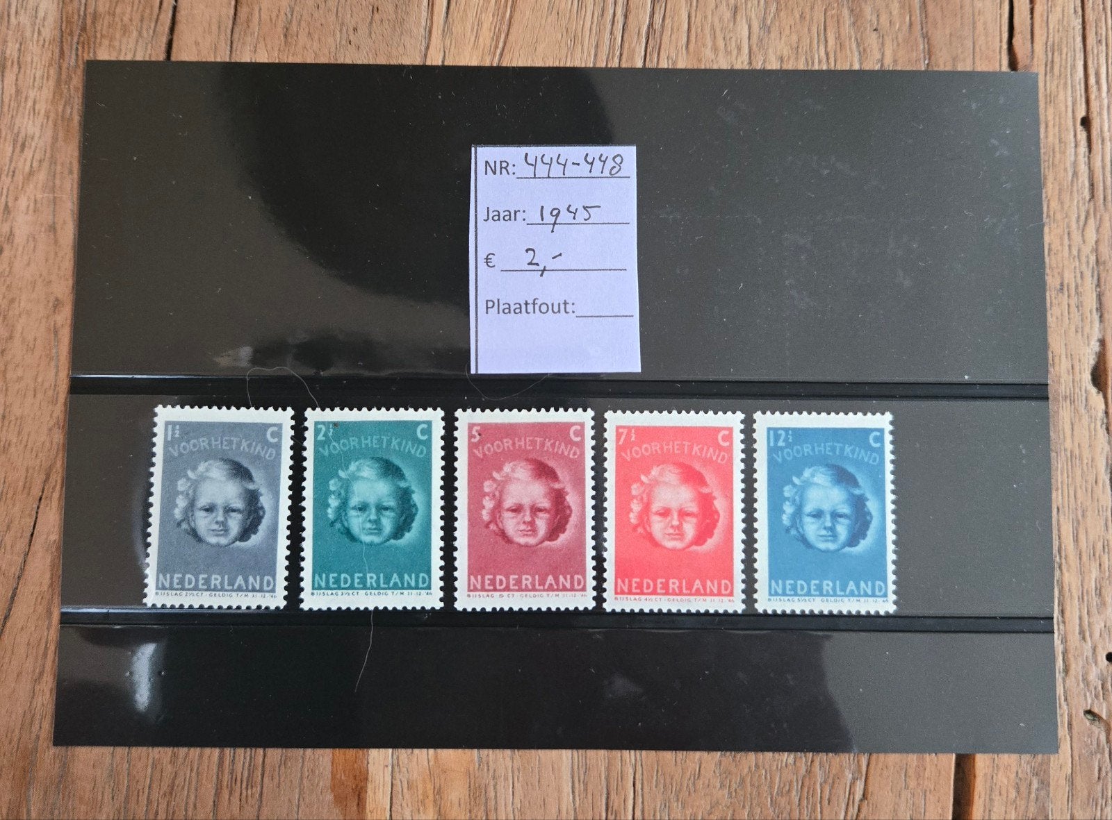 444 tot 448 postfris., Ophalen of Verzenden