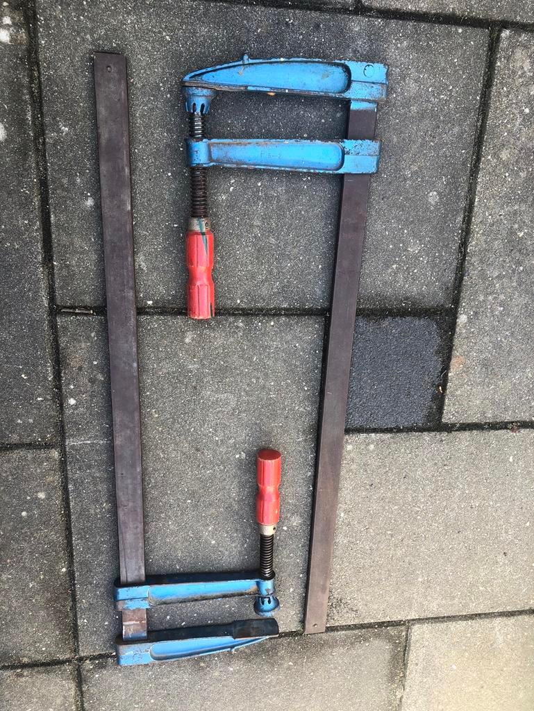 2 stuks zware lijmklemmen 80cm x 23 cm zie info, Doe-het-zelf en Verbouw, Gereedschap | Handgereedschap, Ophalen, Zo goed als nieuw