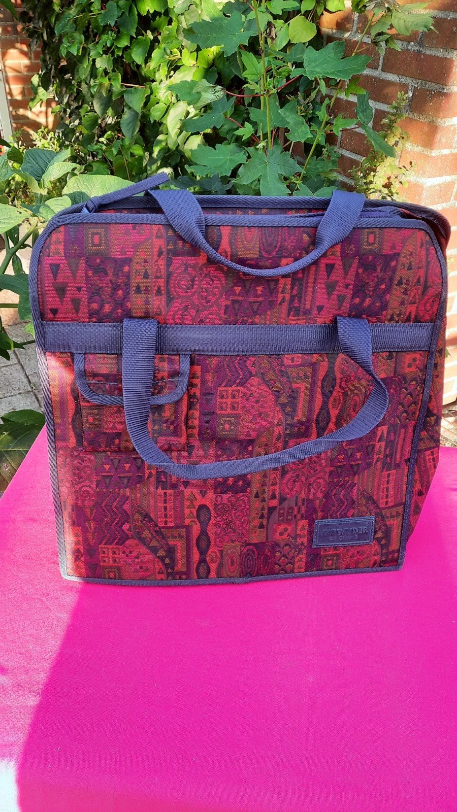 Handige afpak fietstas in vrolijke kleuren 38x38x13 cm, Ophalen of Verzenden, Gebruikt