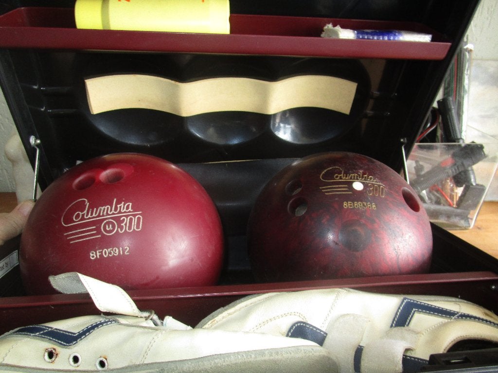 bowling bal plus koffer, Ophalen, Gebruikt, Bal