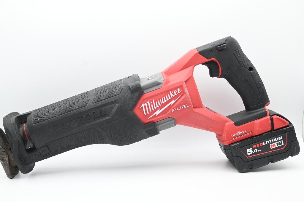 Milwaukee M18 OneFSZ Reciprozaag + Oplader en 2x accu, -, -, Ophalen of Verzenden, Milwaukee