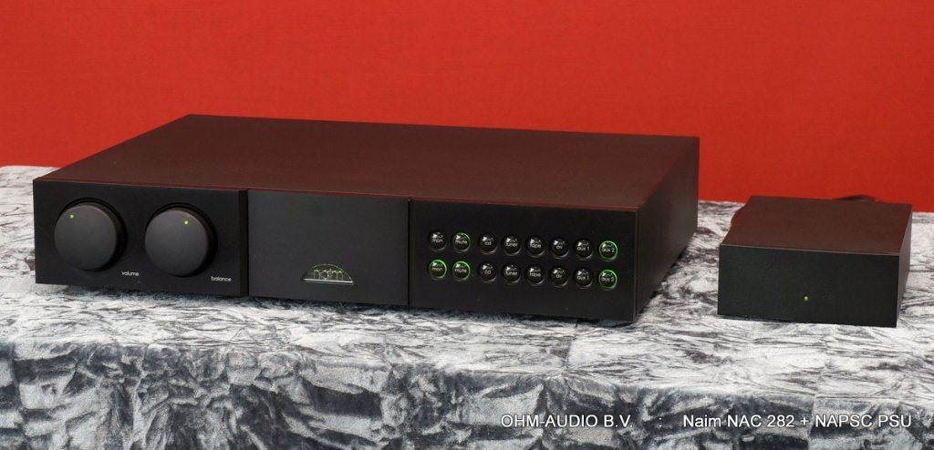 Naim NAC 282 Voorversterker + NAPSC, Nieuwstaat, Compleet, Overige merken, Ophalen of Verzenden, Zo goed als nieuw, Minder dan 60 watt