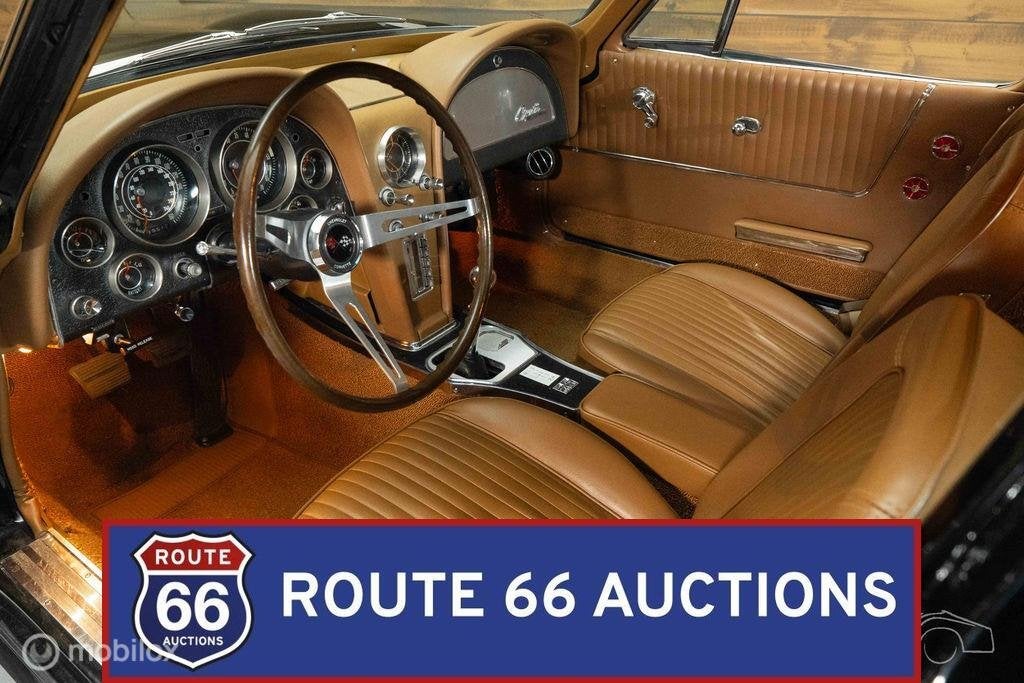 Chevrolet Corvette C2 Coupe | 1964 | Route 66 Auctions, Auto's, Overige carrosserieën, Chevrolet, Zwart, Bedrijf