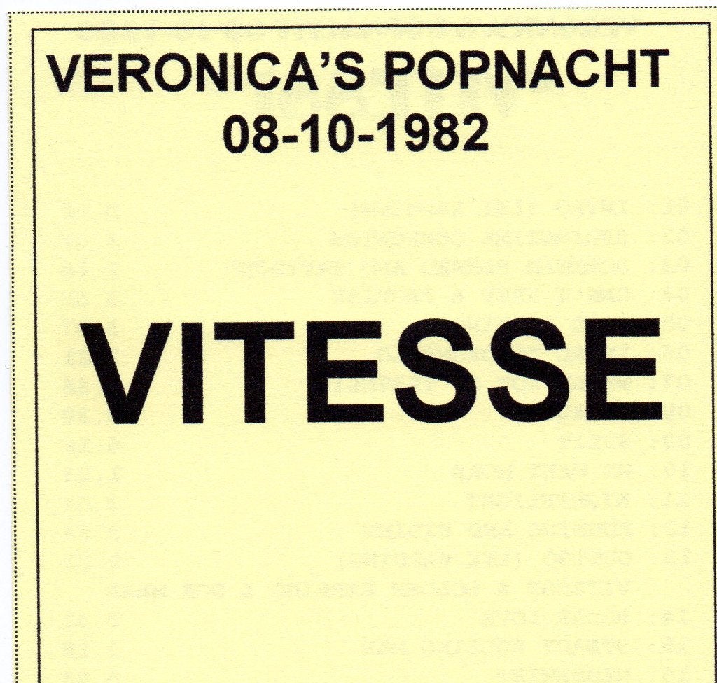 VITESSE - VERONICA'S POPNACHT 1982 (CD), Ophalen of Verzenden, Zo goed als nieuw, Live-album, Inclusief doosje