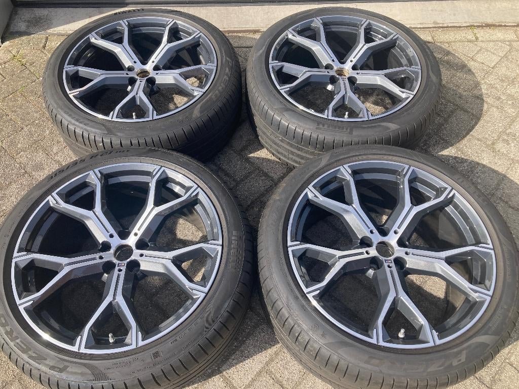 BMW Styling 741M 21 inch breedset - zomerbanden - voor X5 X6, Ophalen, Gebruikt, 275 mm, Banden en Velgen