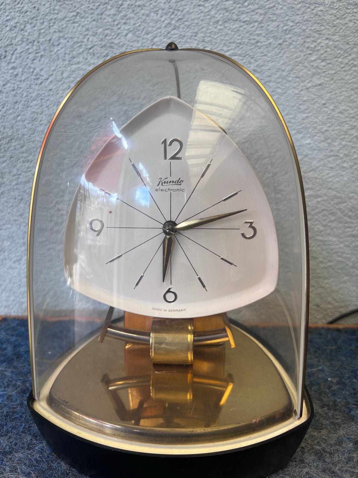 Vintage Kundo Electronic Atmos Klok - Made in Germany, Antiek en Kunst, Antiek | Klokken, Ophalen of Verzenden