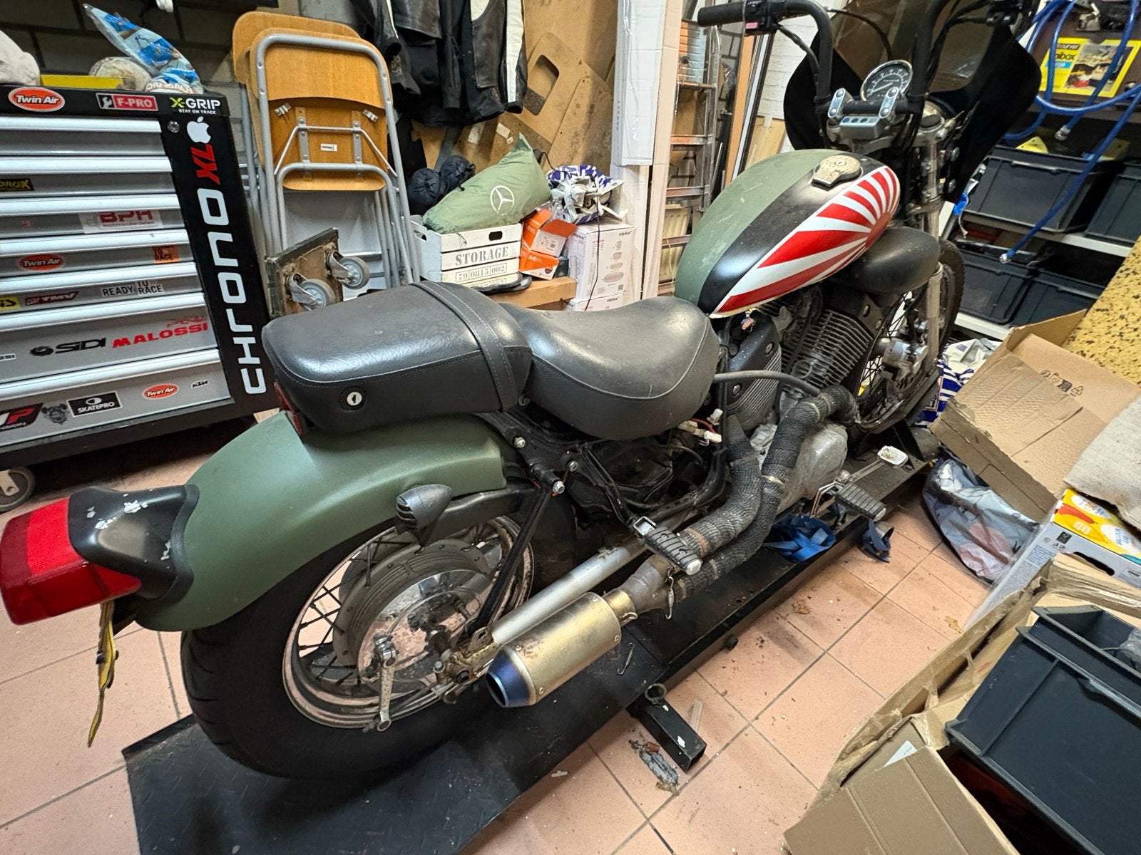Yamaha Virago XV535 Bobber Project - custom, 2 cilinders, Chopper, Gebruikt, Particulier