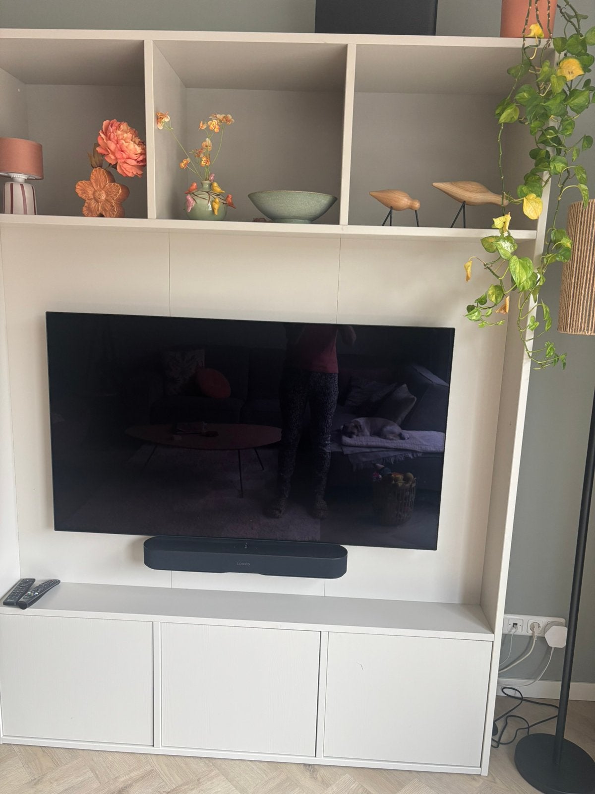 Tv meubel met ombouw, Huis en Inrichting, Kasten | Televisiemeubels, Ophalen, 200 cm of meer, 150 tot 200 cm, Zo goed als nieuw