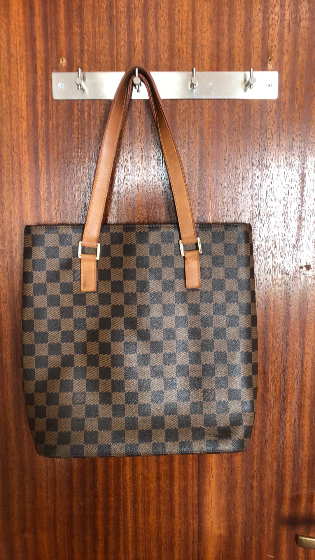 Bruine ruit dames tas, Sieraden, Tassen en Uiterlijk, Ophalen of Verzenden, Zo goed als nieuw, Bruin, Handtas
