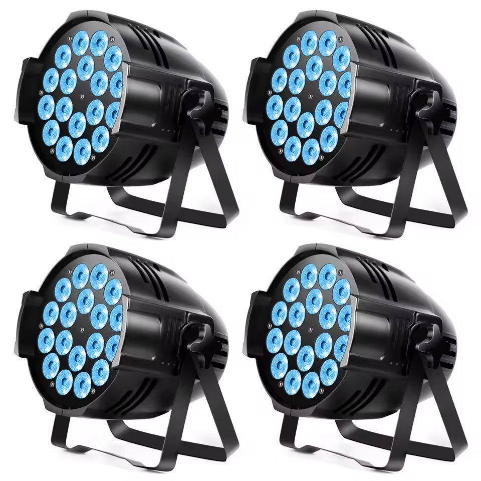 4 x 200watt ledpar rgbw. Zeer fel! Dmx/auto/sound. Nieuw€199, Ophalen of Verzenden, Zo goed als nieuw, Licht