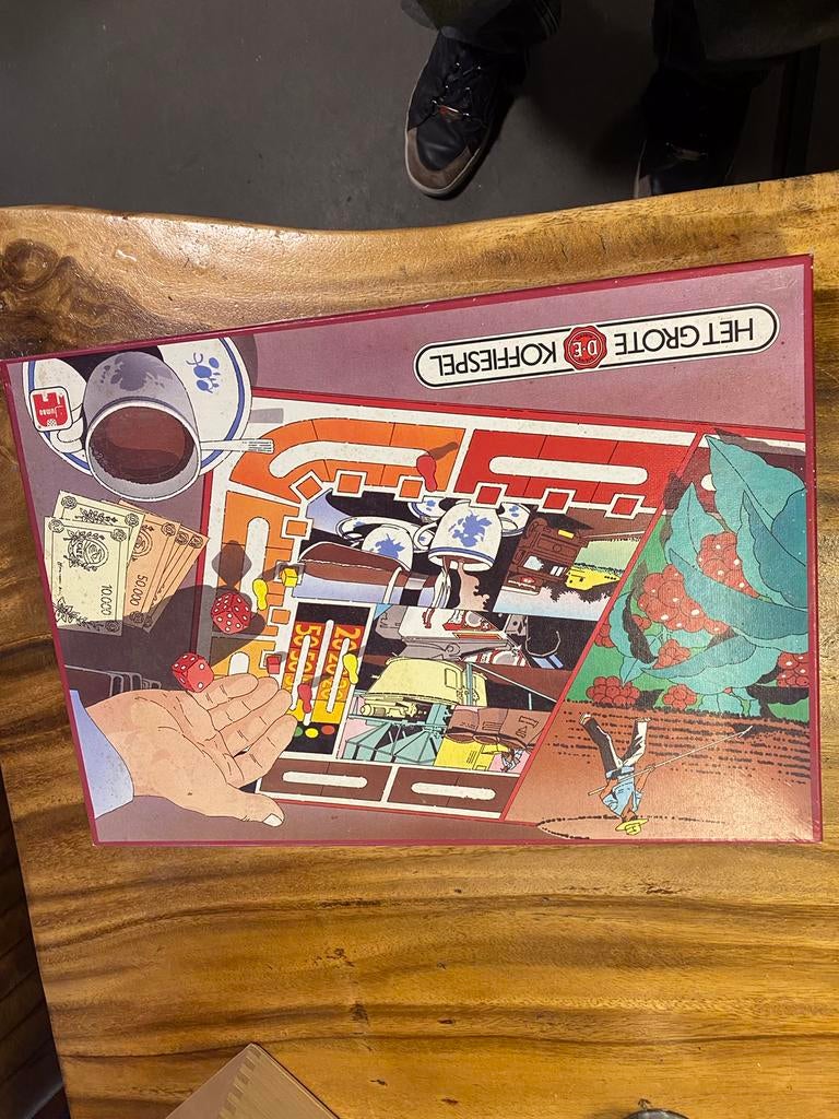 Het grote DE koffiespel,vintage,mooie staat, Hobby en Vrije tijd, Gezelschapsspellen | Bordspellen, Ophalen of Verzenden, Gebruikt
