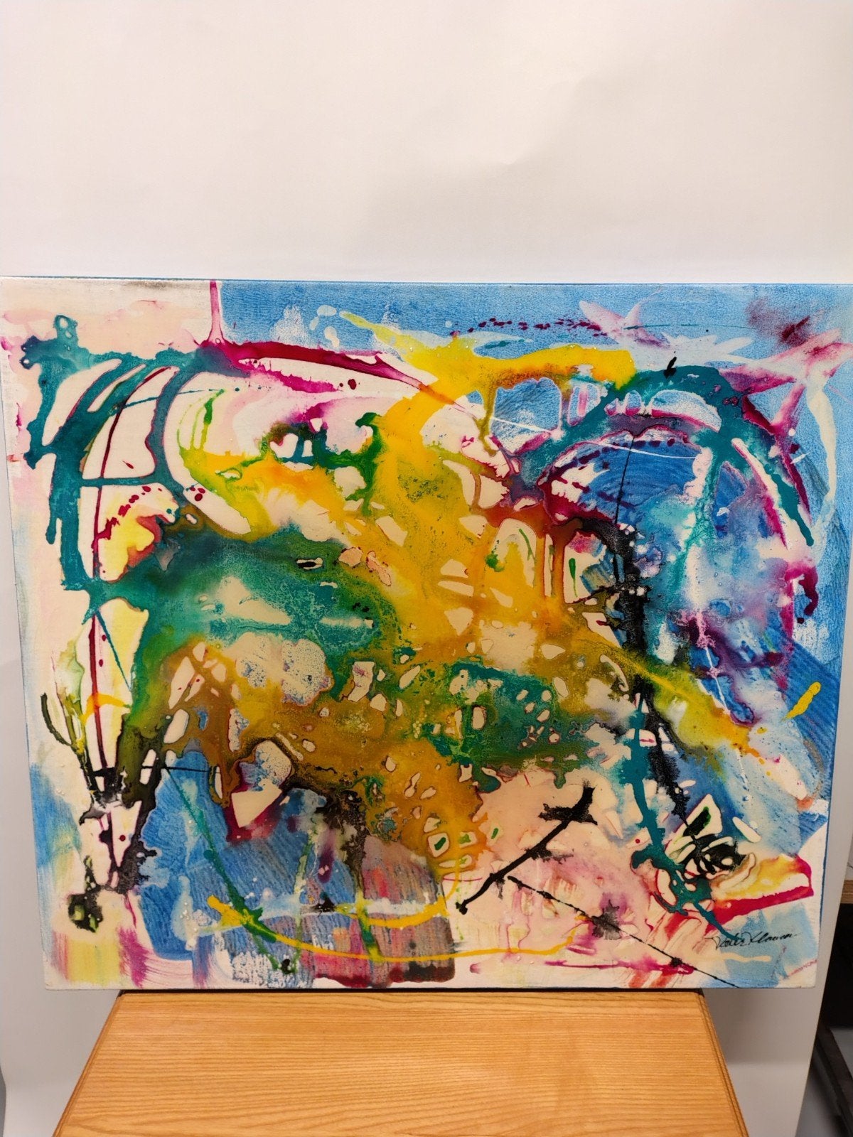 Dieter klaasen schilderij, Ophalen